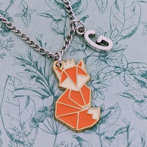 Cute fox necklace, cute fox lover jewellery, fox lover gifts, gifts for animal lovers, woodland animal jewellery, woodland animal lovers,