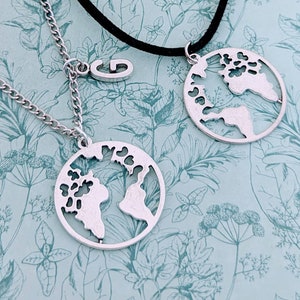 Erde Halskette, Planeten Schmuck, Entdecker Halskette, Entdecker Geschenke, Reisende Geschenke, Reise inspiriert, Pilot Halskette, Pilot Geschenke,