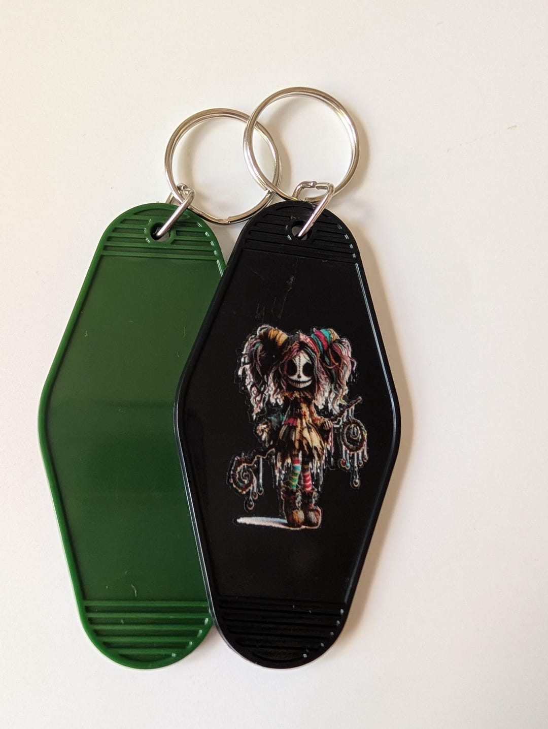 Gothic Jester Keyring, Motel Keyrings, Retro Motel Keychain, Gothic ...