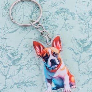 French bulldog keyring, french bulldog mom gifts, french bulldog lover gifts, dog walker gifts, dog groomer gifts, french bull dog charm