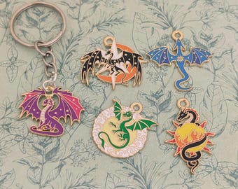 Llavero de dragón, colgante de dragón, colgantes de dragón, regalos para amantes de los dragones, regalos para geeks, dragón mítico, accesorios de dragón, amante de la fantasía,