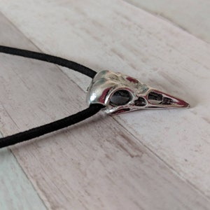 Crow skull necklace, bird jewellery, gothic necklace, gothic jewelry, witch necklace, witch jewellery, pagan necklace, Wicca necklace,