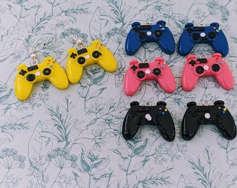 Game controller earrings, gamer gifts, gifts for gamer, gamer geeks, novelty earrings, fun earrings, kawaii jewelry, video games,
