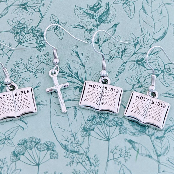 Bible Earrings Etsy