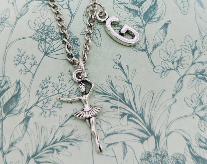 Ballerina necklace, ballet dancer gifts, dancing inspired, gift for daughter, ballerina jewelry, dance teacher gifts, ballet school gifts,