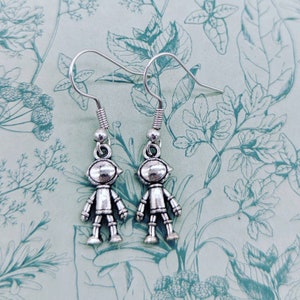 Astronaut earrings, spaceman earrings, astronomy gifts, cute earrings, space geek, space inspired gifts, space themed, galaxy earrings,