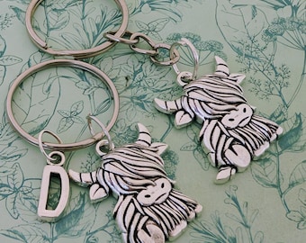 Llavero de vaca de las Tierras Altas, regalos para amantes de las vacas de las Tierras Altas, accesorios de vacas de las Tierras Altas, temática de vacas de las Tierras Altas, dije de vaca de las Tierras Altas, regalos para granjeros, amantes de las vacas