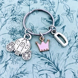 Prinzessin Schlüsselanhänger, MädchenTasche Charm, kleine Schwester Geschenke, Nichte Geschenke, Enkelin Geschenkideen, Prinzessin Themen, Prinzessin inspirierte Party,