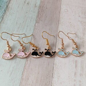 Whale earrings, whale jewelry, gifts for whale lovers, whale accessories, fish earrings, ocean style jewelry, ocean inspired gifts,