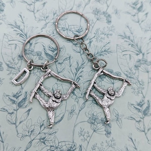 Monkey Keychain, orangutan keychain, orangutan gifts, monkey lover gifts, monkey themed, personalised gifts, monkey charm, bag accessories,