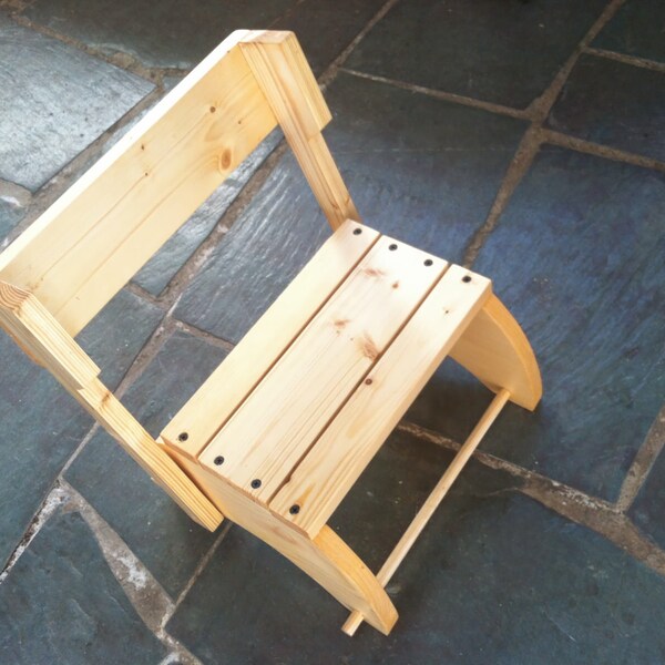 Step Stool for Children That Folds Into Chair Etsy