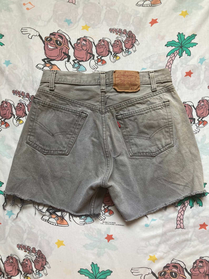 gray cut off shorts