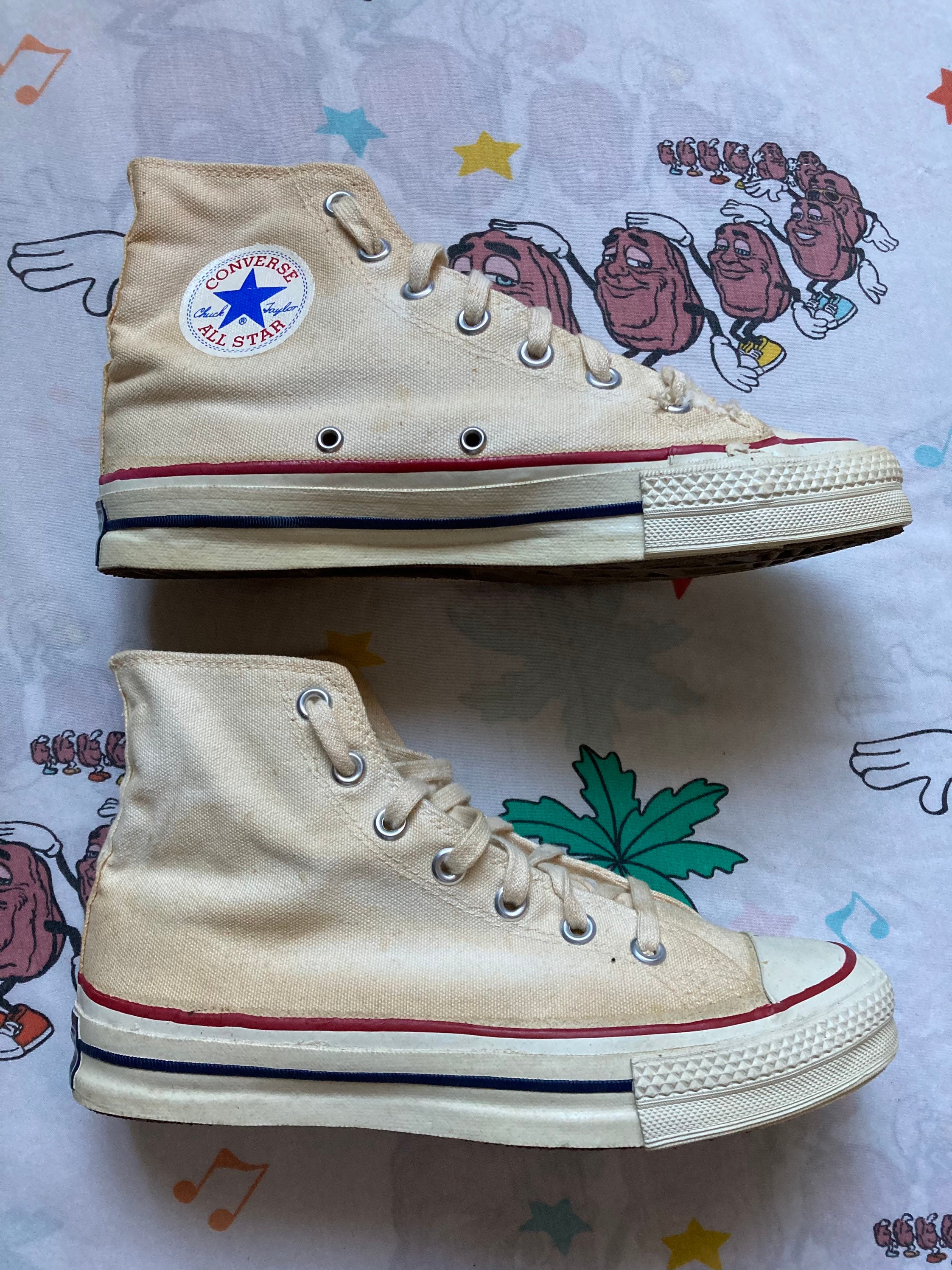 Vintage 60s/70s Converse Chuck Taylor Hi Top Sneakers, 7.5M/9W