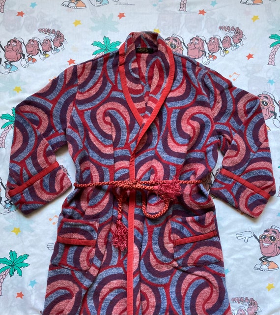 Vintage 40’s/50’s Art Deco Beacon Blanket Robe, s… - image 1