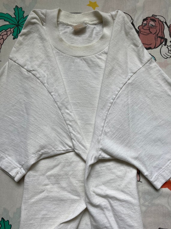 Vintage 70’s JC Penny Blank White T shirt, size S… - image 5