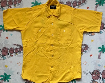 Vintage 50’s/60’s King Louie Ten Strike Chain Stitch Bowling Shirt, size Medium Kiwanis Loop Collar