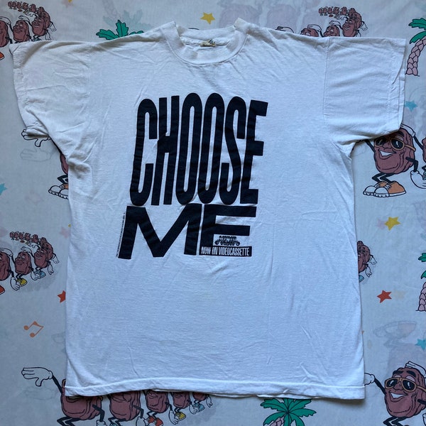 Vintage 80’s Choose Me Media Video Movie Promo T shirt, size Medium 1985 Romantic Comedy