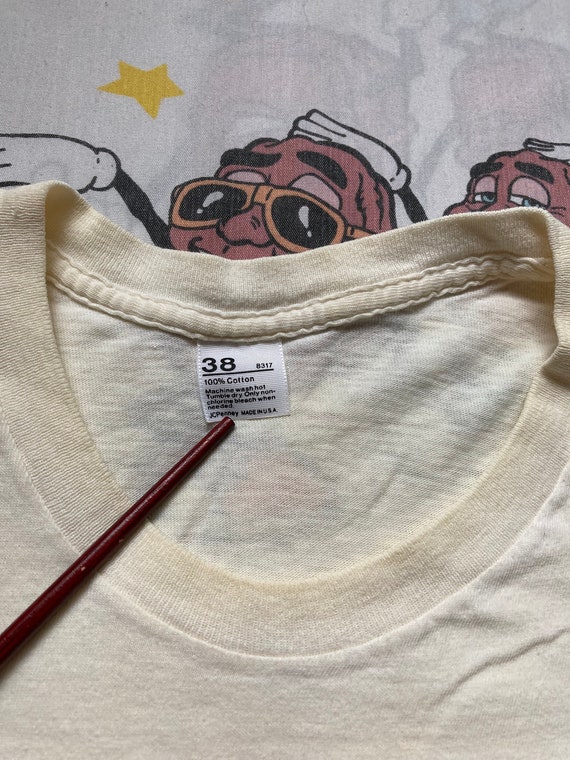 Vintage 70’s JC Penny Blank White Cotton T shirt,… - image 3