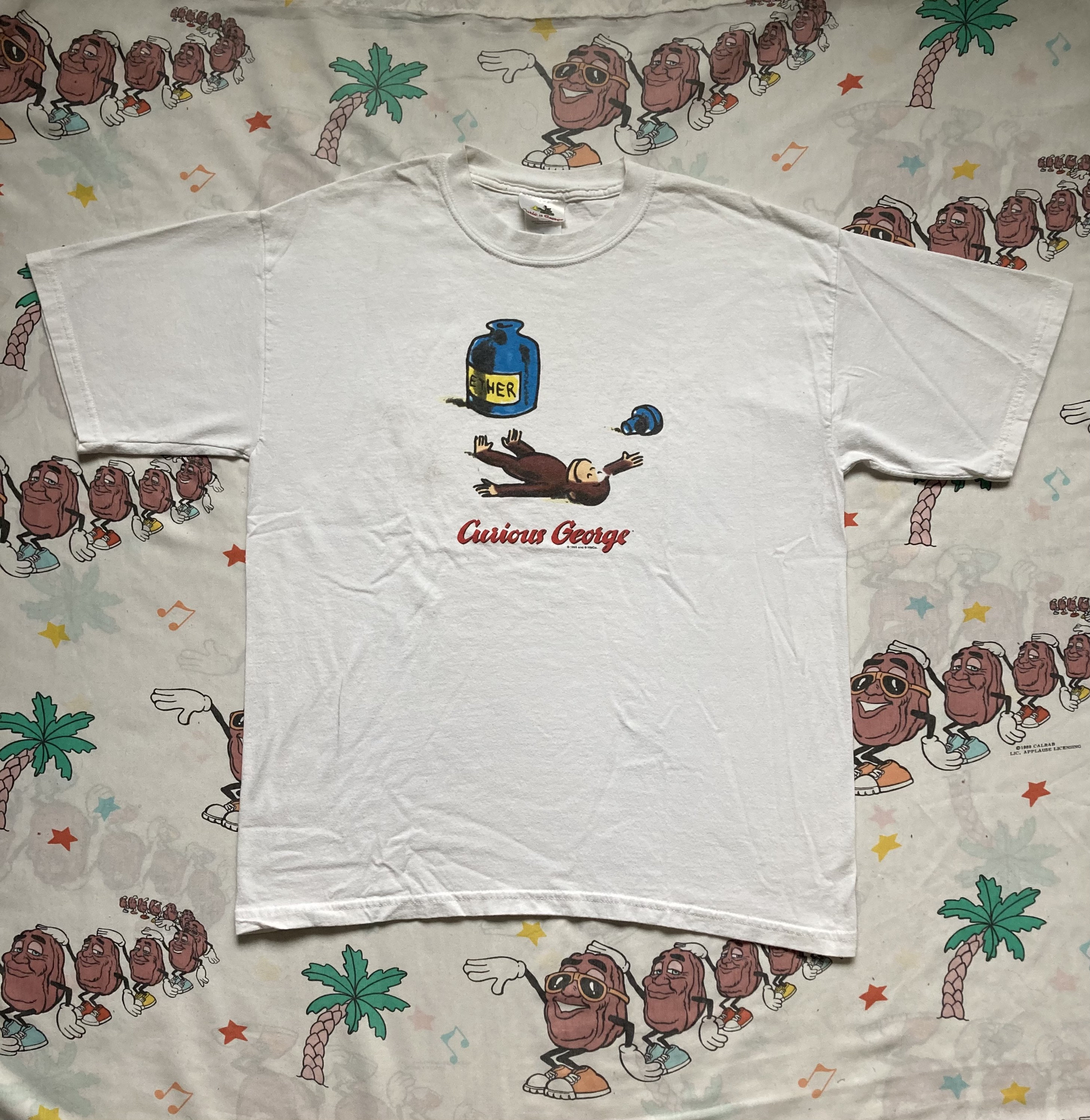 Vintage 90s Curious George Ether T 