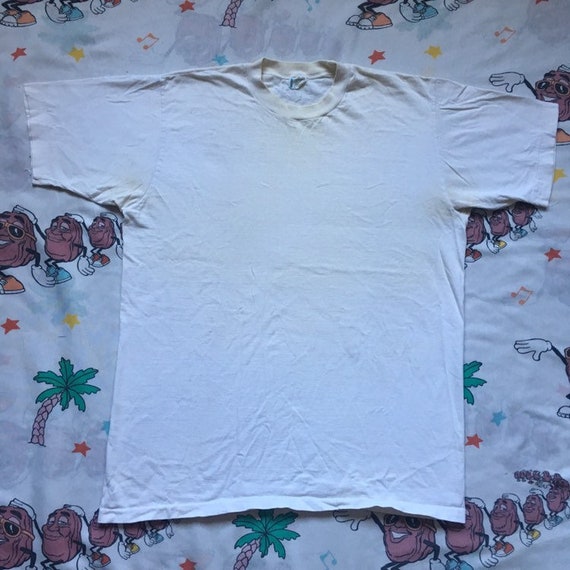 Vintage 60’s Blank White Towncraft T shirt, size L
