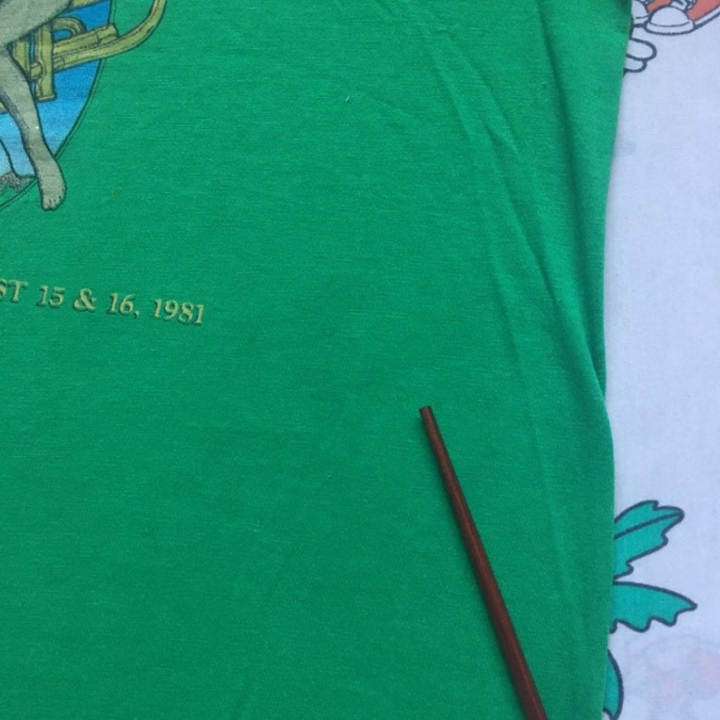 Vintage 80\u2019s Telluride Jazz \u201881 Music Festival T shirt size Small soft and thin Chopped