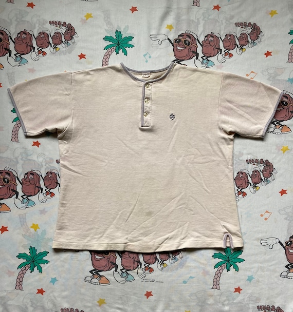 Vintage 40’s JC Penny Cotton Henley T shirt, size… - image 1