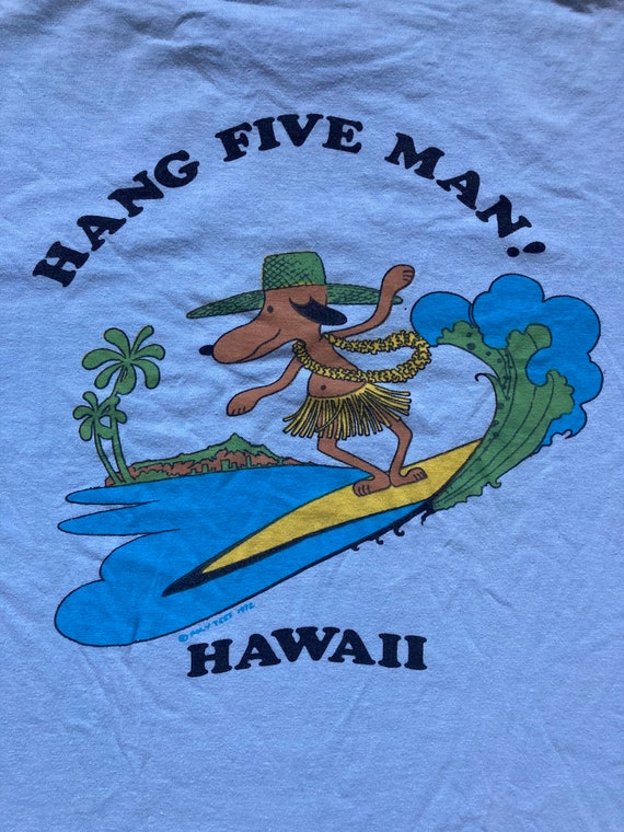 Vintage 70s Hang Five Hawaii Bootleg Snoopy T Shirt Size Etsy