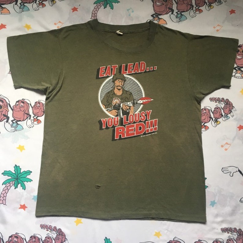 Vintage 80er Jahre Essen Fuhren Sie Lousy Rot T Shirt Etsy