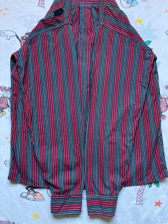 Vintage 50’s Lucky Boy Striped Cotton Loop Collar… - image 9