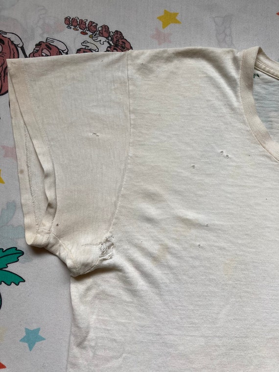 Vintage 60’s Penny’s Towncraft Blank White T shir… - image 5