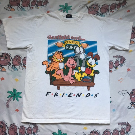 Vintage 90’s Garfield and Friends T shirt, size La