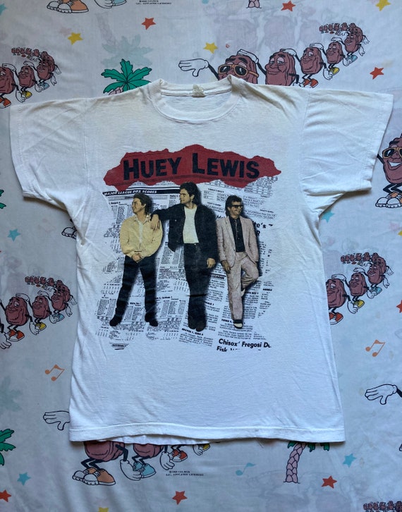 Vintage 80’s Huey Lewis and The News T shirt, siz… - image 1