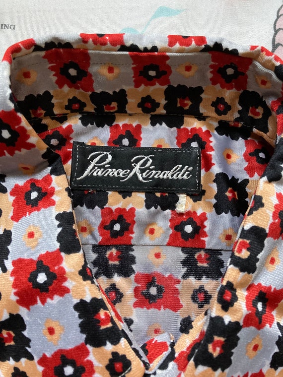 Vintage 70’s/80’s Prince Rinaldi Abstract Floral … - image 5