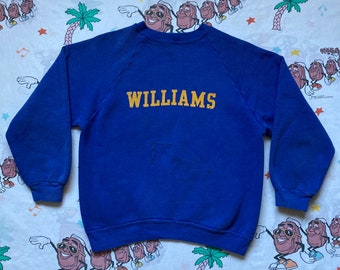 Vintage 70’s Williams Russell Athletic Royal Blue Sweatshirt, size Medium
