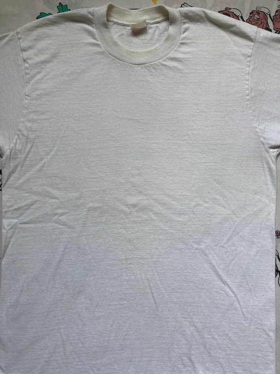 Vintage 70’s JC Penny Blank White T shirt, size S… - image 2