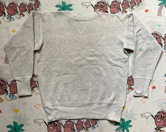 Vintage 50’s Gray Heather Single V Stitch Sweatshirt, size Small Overstitch Crewneck