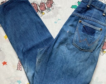Vintage 50’s/60’s Wrangler Misses High Waist Tapered Jeans, 24x25 Sanforized Petit