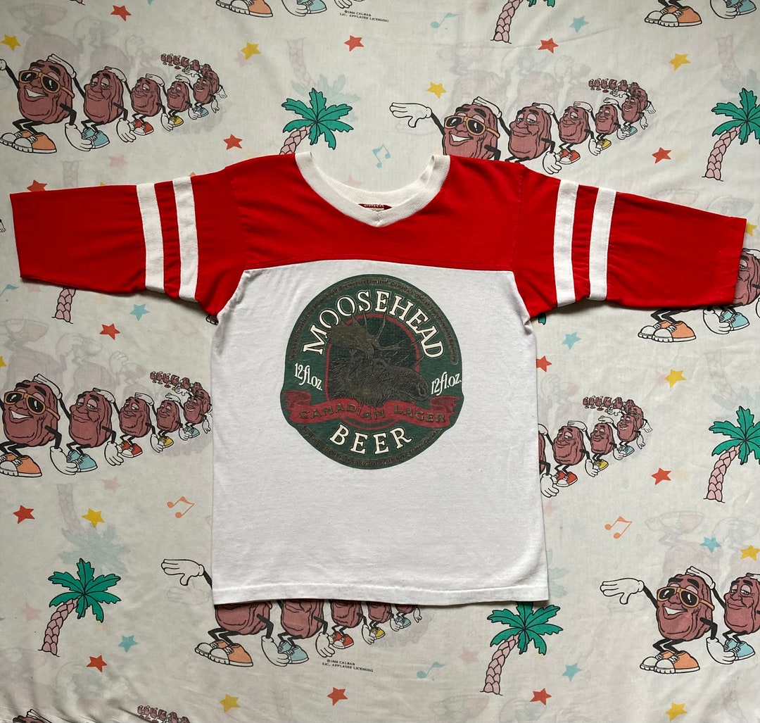 Vintage 80s Moosehead Beer 3/4 Sleeve Jersey T Shirt Size - Etsy