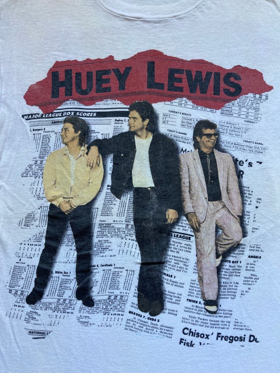 Vintage 80’s Huey Lewis and The News T shirt, siz… - image 2