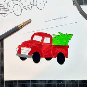 Christmas Ornament Stained Glass Pattern for Christmas Tree Truck DIY Template (PDF, PNG, Svg Digital Download) image 2