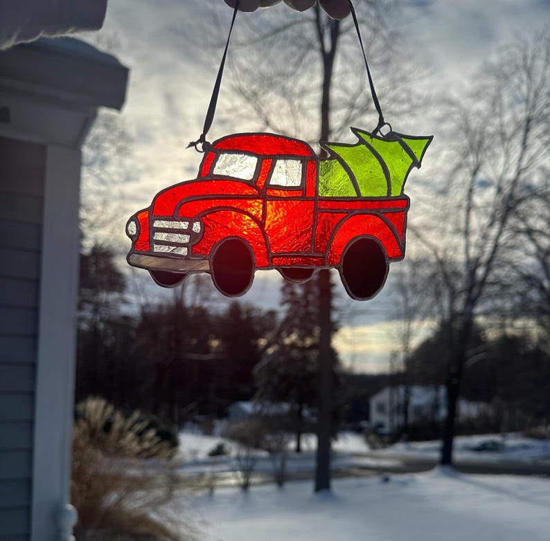 Christmas Ornament Stained Glass Pattern for Christmas Tree Truck DIY Template (PDF, PNG, Svg Digital Download) image 10