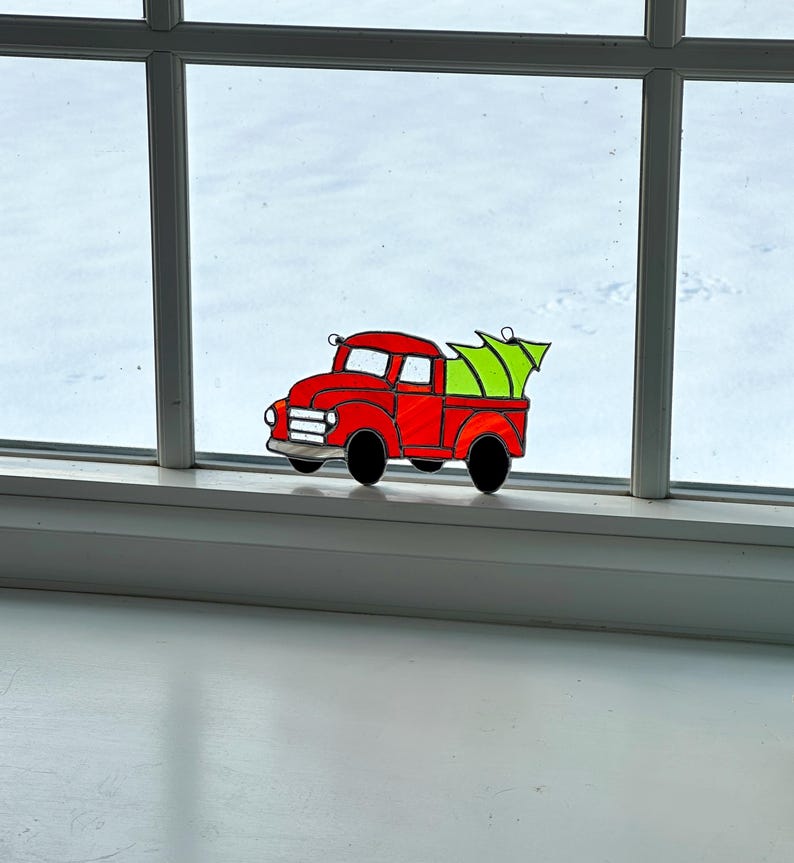Christmas Ornament Stained Glass Pattern for Christmas Tree Truck DIY Template (PDF, PNG, Svg Digital Download) image 6