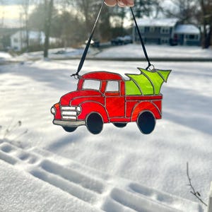 Christmas Ornament Stained Glass Pattern for Christmas Tree Truck DIY Template (PDF, PNG, Svg Digital Download) image 9