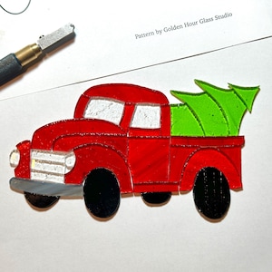Christmas Ornament Stained Glass Pattern for Christmas Tree Truck DIY Template (PDF, PNG, Svg Digital Download) image 3