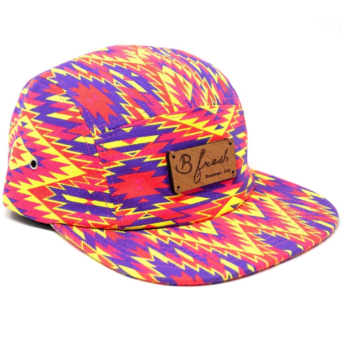 Aztec Vibrant 5 Panel Hat - Etsy Australia