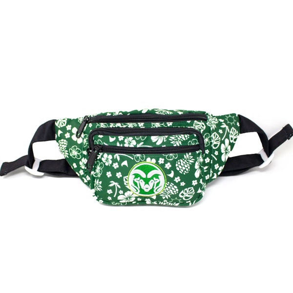 CSU Fanny Pack Green Hawaiian Floral