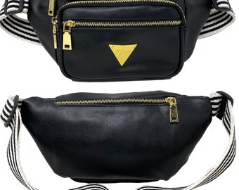 designer nylon fanny pack