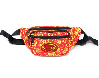 Iowa State Fanny Pack Hawaiian Floral Vintage Zyklone