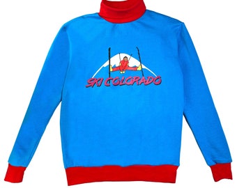 Ski Colorado - Vintage Retro Turtleneck Sweater