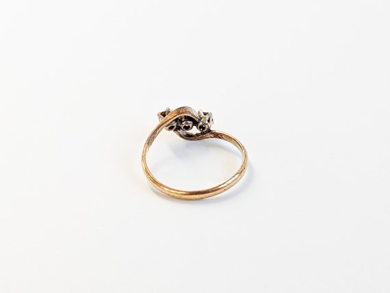 Antique Paste Crossover Ring, Ladies Edwardian Ri… - image 5
